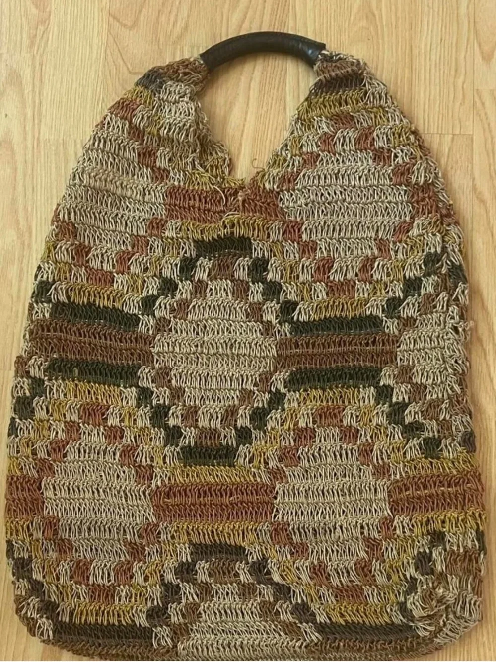 ZARA RAFFIA BUCKET WOVEN HOBO BAG